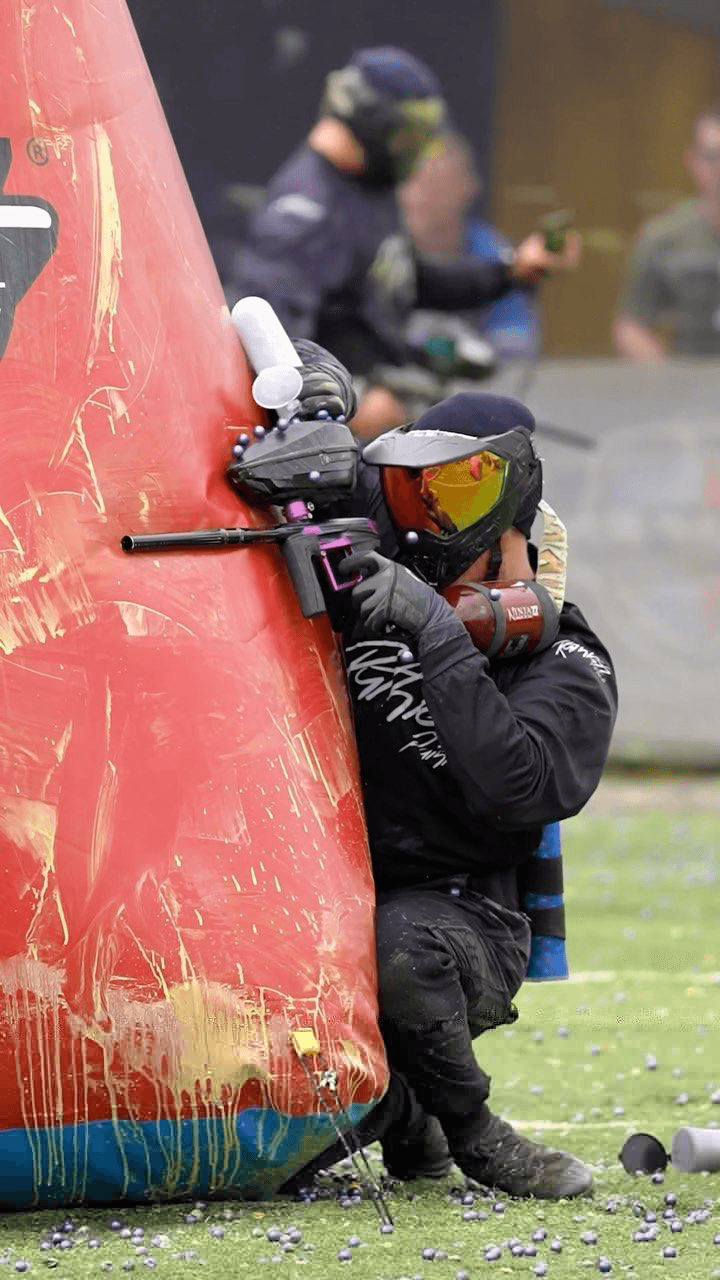 Paintball arena for competitive fun at Aquatown water adventure park